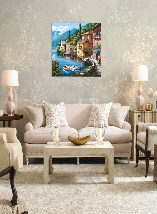 TREXEE DIY Paint By Numbers Kit DIY Canvas Oil Painting Kit for Kids Adults or Beginner with Paint brushes Painting by Number Kits for Adult Acrylic Pigment Drawing Paintwork 16x20inch Without Frame SEA VIEW - Image 3